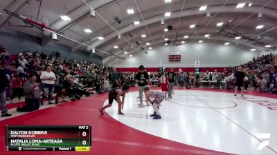 98-109 lbs Round 2 - Dalton Dobbins, Fort Morgan WC vs Natalia Loma-Arteaga, Platte Valley Jr WC