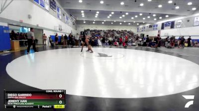 165 lbs Cons. Round 1 - Jeremy Han, Bear Wrestling Academy vs Diego Garrido, Santa Ana Valley