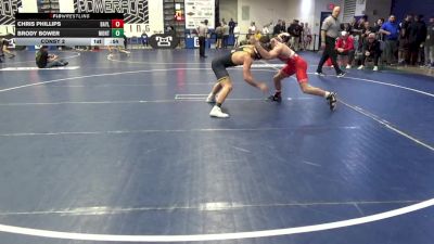 127 lbs Consy 2 - Chris Phillips, Baylor-TN vs Brody Bower, Montoursville