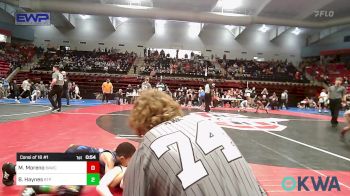 49 lbs Consi Of 16 #1 - Michael Moreno, Broken Arrow Wrestling Club vs Braysen Haynes, Tulsa Blue T Panthers