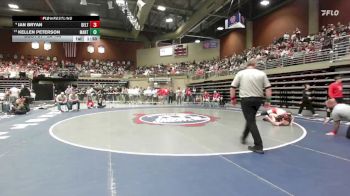3A 144 lbs Champ. Round 1 - Kellen Peterson, Manti vs Ian Bryan, Delta