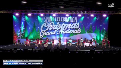 Woodlands Elite - OR - Seabees [2025 L1 Youth - Medium] 2025 Spirit Celebration Christmas Grand Nationals