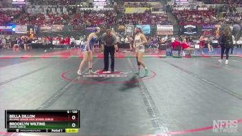 G - 120 lbs Champ. Round 2 - Brooklyn Wilting, Havre (Girls) vs Bella Dillon, Billings Senior High School (Girls)