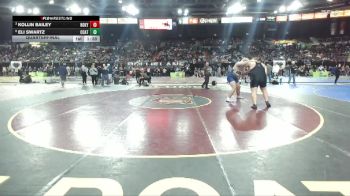 285 lbs Quarterfinal - Kollin Bailey, Rocky Mountain vs Eli Swartz, Central Catholic