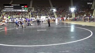 5A 132 lbs Cons. Round 3 - Ethan Stone, Montevallo vs Landon East, Valley High School