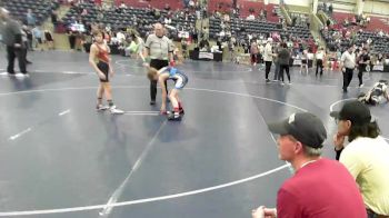 92 lbs Semifinal - Brevan Miller, JWC vs Braxton Lowe, Victory Wrestling