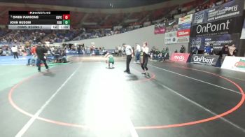 2A/1A Boys 144 Cons. Round 2 - Owen Parsons, Grant Union / Prairie City Boys vs John Nusom, Regis Boys