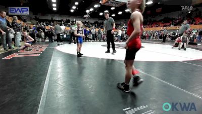 60 lbs Quarterfinal - Toby Jager, Carl Albert vs Baylee Holzbaugh, Team Guthrie Wrestling