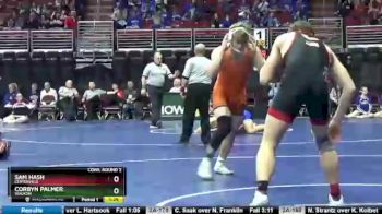 2A-195 lbs Cons. Round 2 - Sam Hash, Centerville vs Corbyn Palmer, Waukon