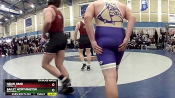 215 lbs Placement (16 Team) - Aidan Abad, Lowell vs Bailey Worthington, New Haven