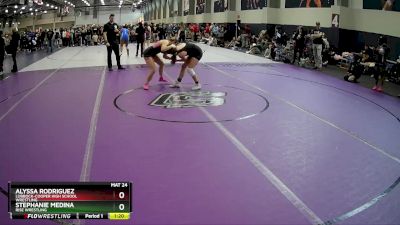 145 lbs Round 1 - Alyssa Rodriguez, Lubbock-Cooper High School Wrestling vs Stephanie Medina, Rise Wrestling