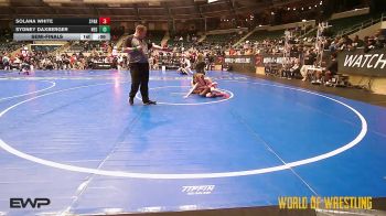 102 lbs Semifinal - Solana White, Spartan Mat Club vs Sydney Daxberger, New England Gold