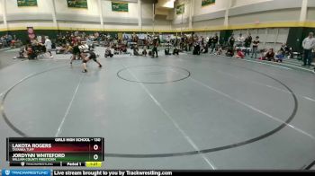 130 lbs Cons. Semi - Jordynn Whiteford, William County Firestorm vs Lakota Rogers, Tatanka Tuff