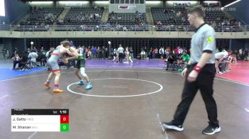 140 lbs Quarterfinal - Jesse Gatto, Fredericksburg vs Masen Shanan, Willards