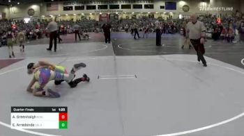 90 lbs Quarterfinal - Ashton Greenhalgh, Rocklin vs Elijah Arredondo, Caldwell Wrestling Club