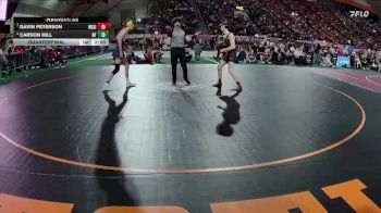 3A 138 lbs Quarterfinal - Gavin Peterson, West Side vs Carson Hill, North Fremont