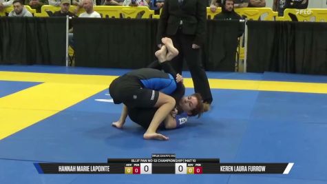 Keren Laura Furrow vs Hannah Marie Lapointe 2026 Pan IBJJF Jiu-Jitsu No-Gi Championship