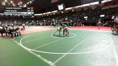 120 lbs 7th Place Match - Cooper Ferguson, TWM1 vs Teige Haller, WAD1