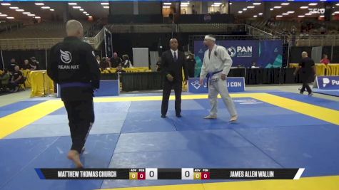 James Allen Wallin vs Matthew Thomas Church 2025 Pan Jiu Jitsu IBJJF Championship