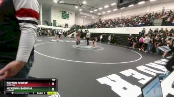 130 lbs Quarterfinal - Payton Scherf, Riverton vs McKenna Barham, Laramie