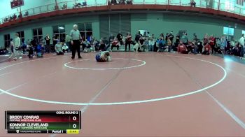 80 lbs Cons. Round 2 - Konnor Cleveland, The Fort Hammers Wrestling vs Brody Conrad, Portage Wrestling Club