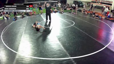 77 lbs Champ. Round 4 - Brock Hvass, Idaho vs Zion Cisneros, Oregon