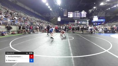 138 lbs Cons 64 #1 - Thomas VonEschenbach, Alabama vs Dylan Sherman, Connecticut