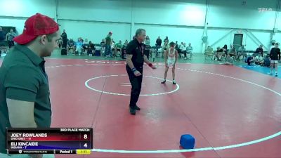92 lbs Placement Matches (16 Team) - Joey Rowlands, Ohio Grey vs Eli Kincaide, Indiana