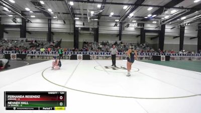 120 lbs Cons. Round 3 - Nevaeh Hall, La Grande vs Fernanda Resendiz, Gregori