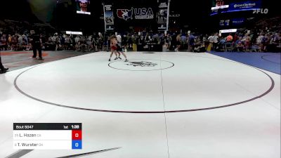 106 lbs Rnd Of 32 - Lytning Hazen, CA vs Tommy Wurster, OH