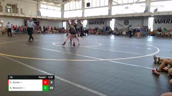 112 lbs Round 3 (6 Team) - AnnaMae Mosconi, Indiana INFERNO GOLD vs Charley Jones, Ohio Red