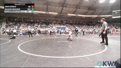 52 lbs Consi Of 32 #2 - Case Daniels, Salina Wrestling Club vs Maason Edwards, Woodward Youth Wrestling