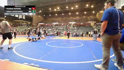 73 lbs 1st Place Match - Thomas Watkins, Paris Wrestling Club vs Judah Churchwell, Mighty Bluebirds Wrestling