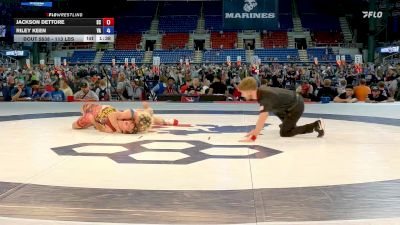 113 lbs Cons. Rd Of 32 - Jackson DEttore, SC vs Riley Keen, VA