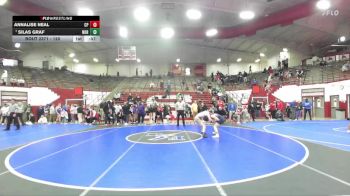 120 lbs Cons. Semi - Silas Graf, Northview vs Annalise Neal, Crown Point