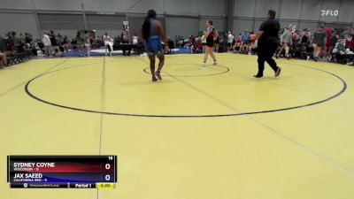 235 lbs Round 1 (8 Team) - Sydney Coyne, Wisconsin vs Jax Saeed, California Red