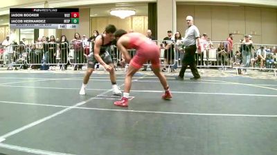 132 lbs Consi Of 128 #2 - Jason Booker, Victory Wrestling-Central WA vs Jacob Hernandez, Hesperia HS