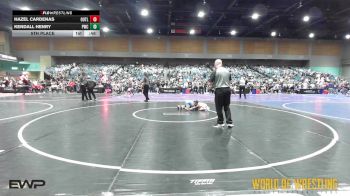 47 lbs 5th Place - Hazel Cardenas, Outlaws Wrestling Club vs Kendall Henry, Powerhouse Wrestling Club