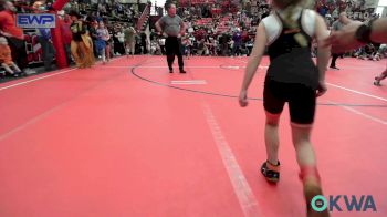 58 lbs Consolation - Ellie Lynn, Pawhuska Elks Takedown vs Nevalee Petty, Skiatook Youth Wrestling