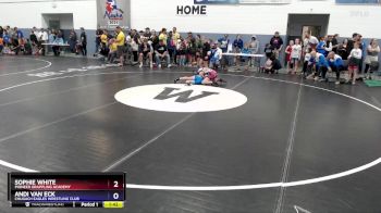 90 lbs Quarterfinal - Sophie White, Pioneer Grappling Academy vs Andi Van Eck, Chugach Eagles Wrestling Club