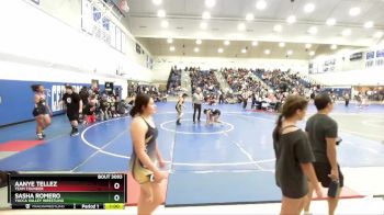 115 lbs Cons. Round 2 - Sasha Romero, Yucca Valley Wrestling vs Aanye Tellez, Team Thunder