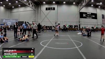 72 lbs Placement (4 Team) - Luke Baublitz, PA Alliance vs MICHAEL LEVINE, High Pace Wrestling