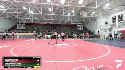 285 lbs Cons. Round 3 - Emiliano Flores, East Los Angeles College vs Diego Flores, Cerritos College