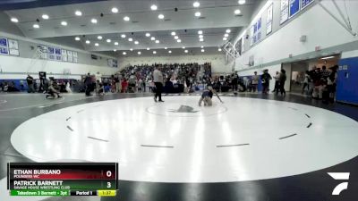 113 lbs Quarterfinal - Patrick Barnett, Savage House Wrestling Club vs Ethan Burbano, Pounders WC