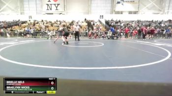 129-138 lbs Round 3 - Braelynn Wicks, Grindhouse Wrestling Club vs Brielle Nels, Club Not Listed