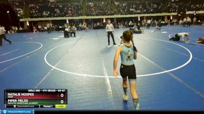 80-87 lbs Quarterfinal - Piper Fields, Pack732 Wrestling Academy vs Natalie Hoopes, Iowa