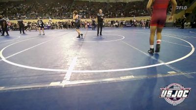 140 lbs Round Of 32 - Boston Graffman, Coweta Tiger Wrestling vs Austin Robinett, Little Axe Takedown Club