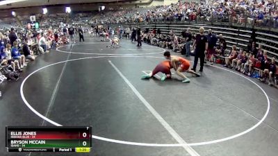 140 lbs Quarterfinals (8 Team) - Bryson Mccain, Idaho vs Ellis Jones, Indiana Blue