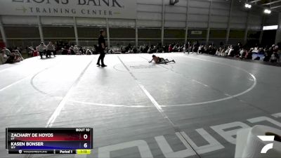 70 lbs Round 1 - Zachary De Hoyos, UT vs Kasen Bonser, WY