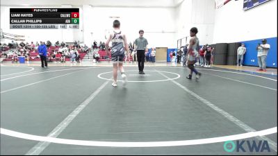 100-105 lbs Rr Rnd 2 - Liam Hayes, Carl Albert vs Callan Phillips, Ada